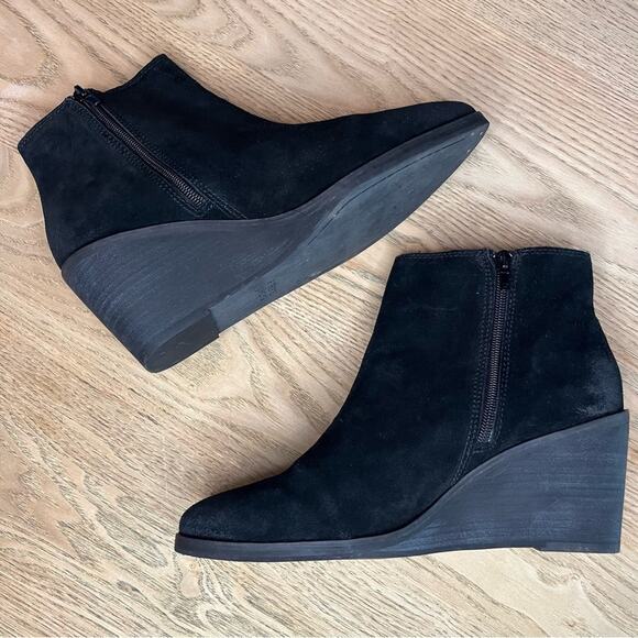 Frye & Co. Kaye Suede Chelsea Boot Pointed Toe Western Wedge Women’s Size 10 - Picture 7 of 11